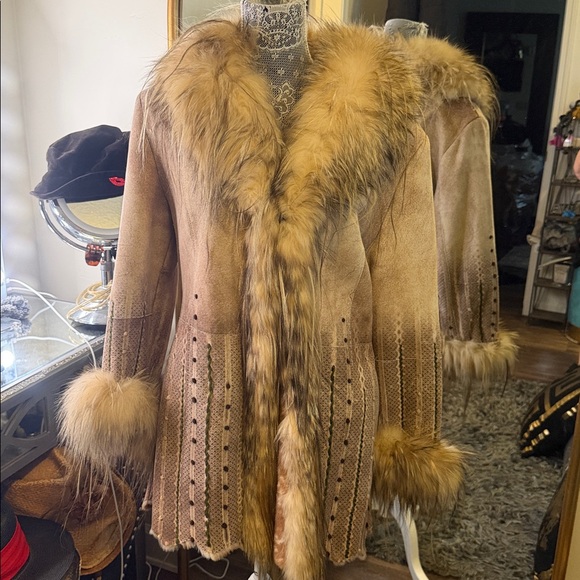 fontani Jackets & Blazers - De Nicola Pelliccerice  tan, shearling genuine, vintage Fur Women's Coat Italy